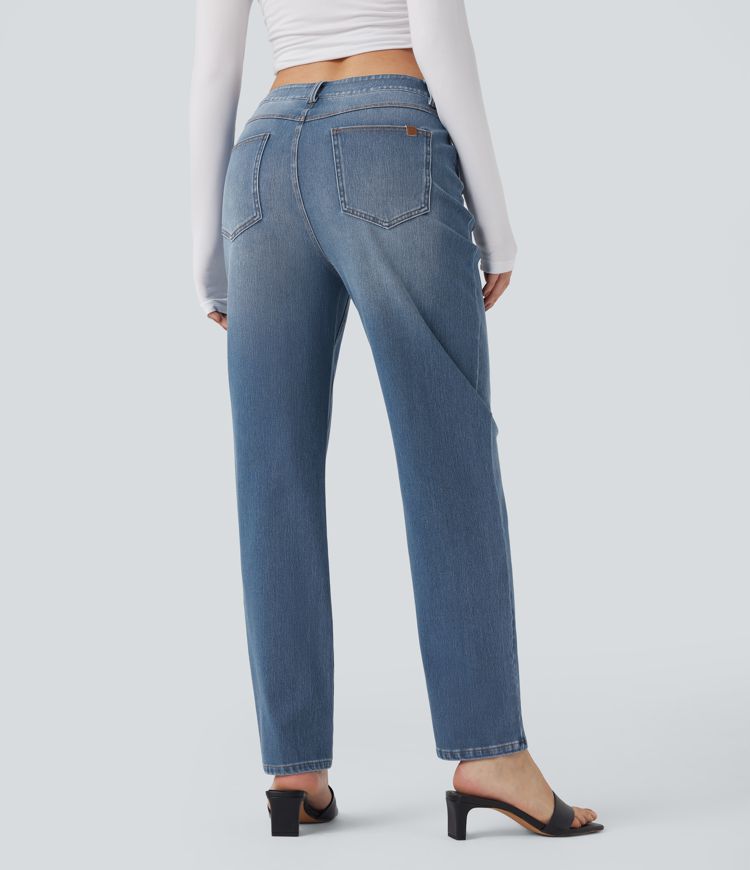 Jean baggy Halara Flex™ taille haute avec poches