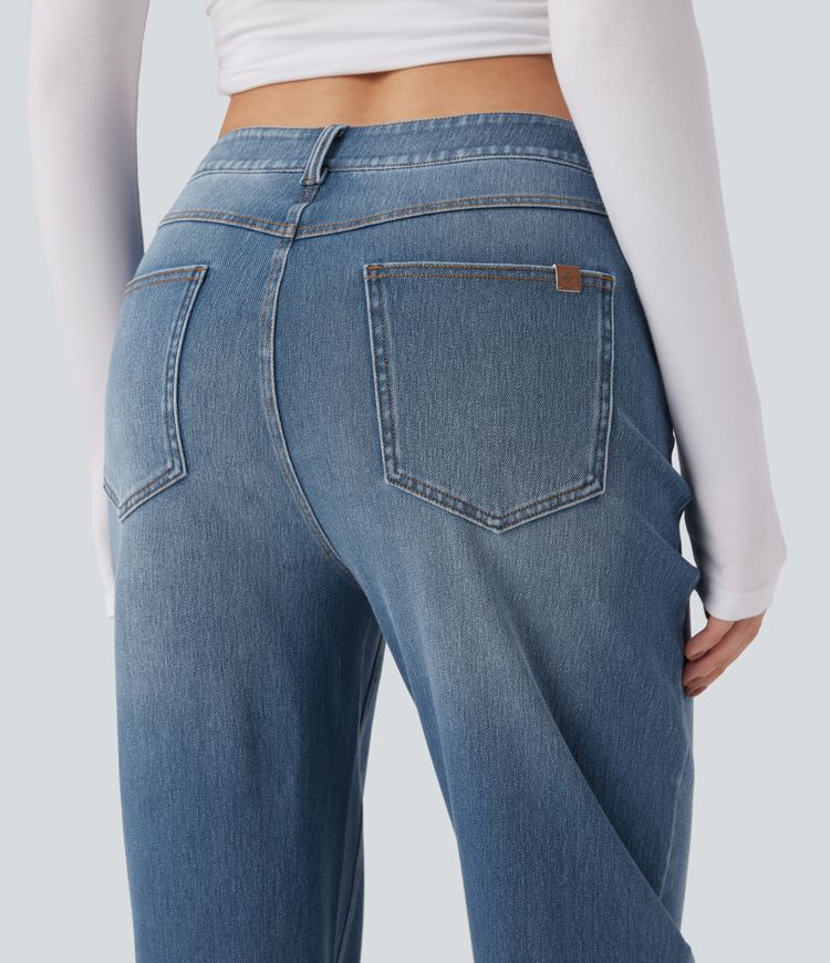 Jean baggy Halara Flex™ taille haute avec poches
