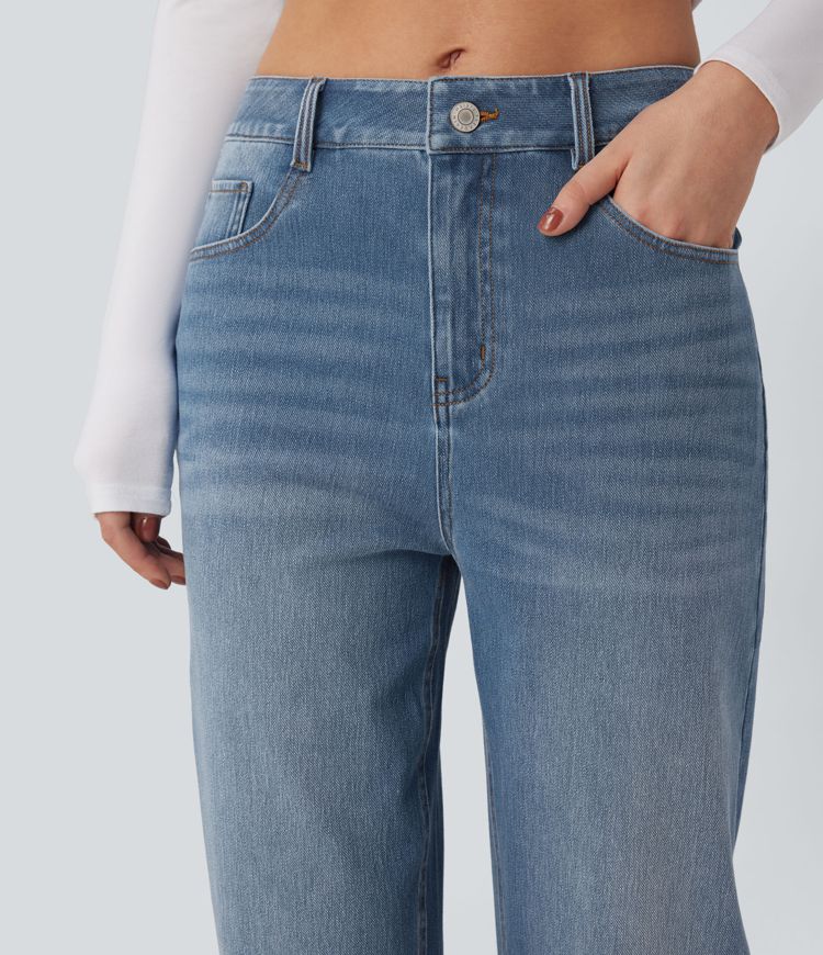 Jean baggy Halara Flex™ taille haute avec poches