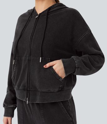 Hooded Long Sleeve Casual Blouse
