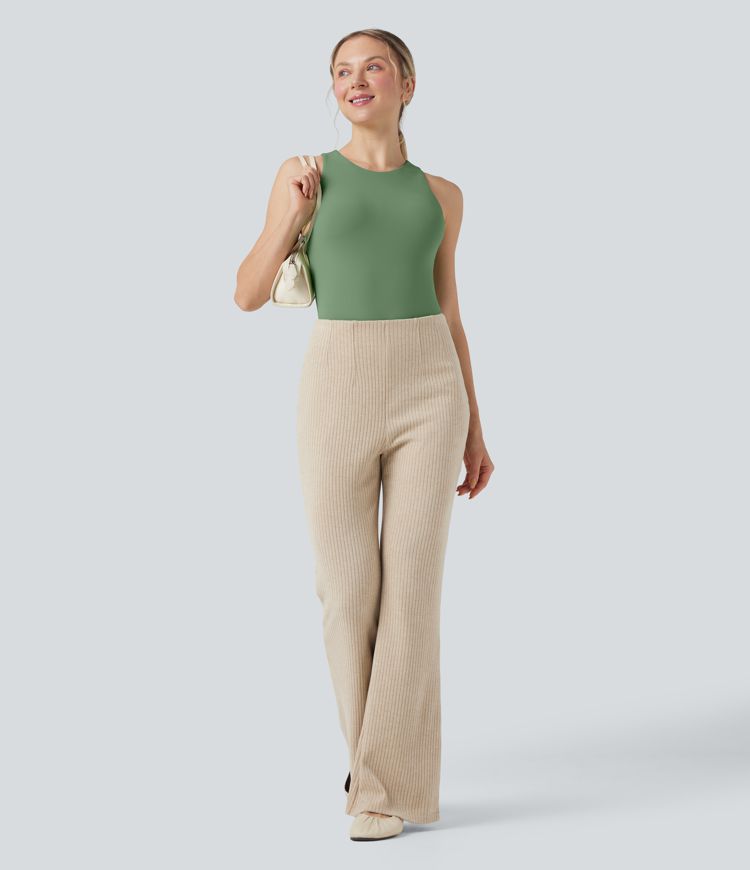 SoftlyZero™ Airy Round Neck Sleeveless Skinny Work Bodysuit