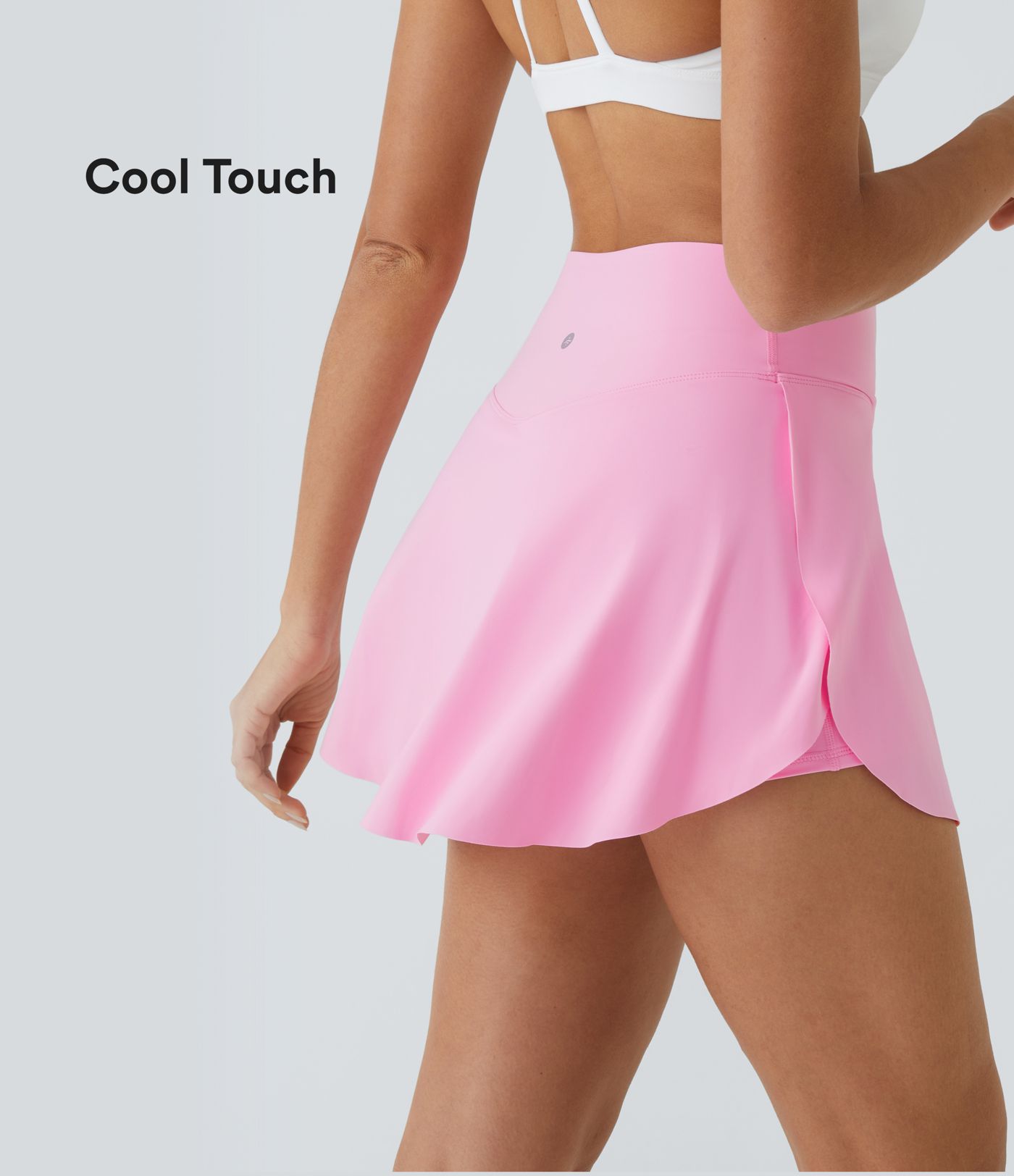Softlyzero™ Airy Jupe de Tennis 2-en-1 à Poches Latérales Croisées Toucher Frais - Lucid - Longueur Plus 