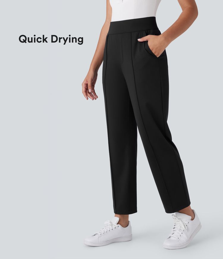 Pantalon de golf taille mi-haute à poches multiples séchage rapide - Tee de golf - UPF40+