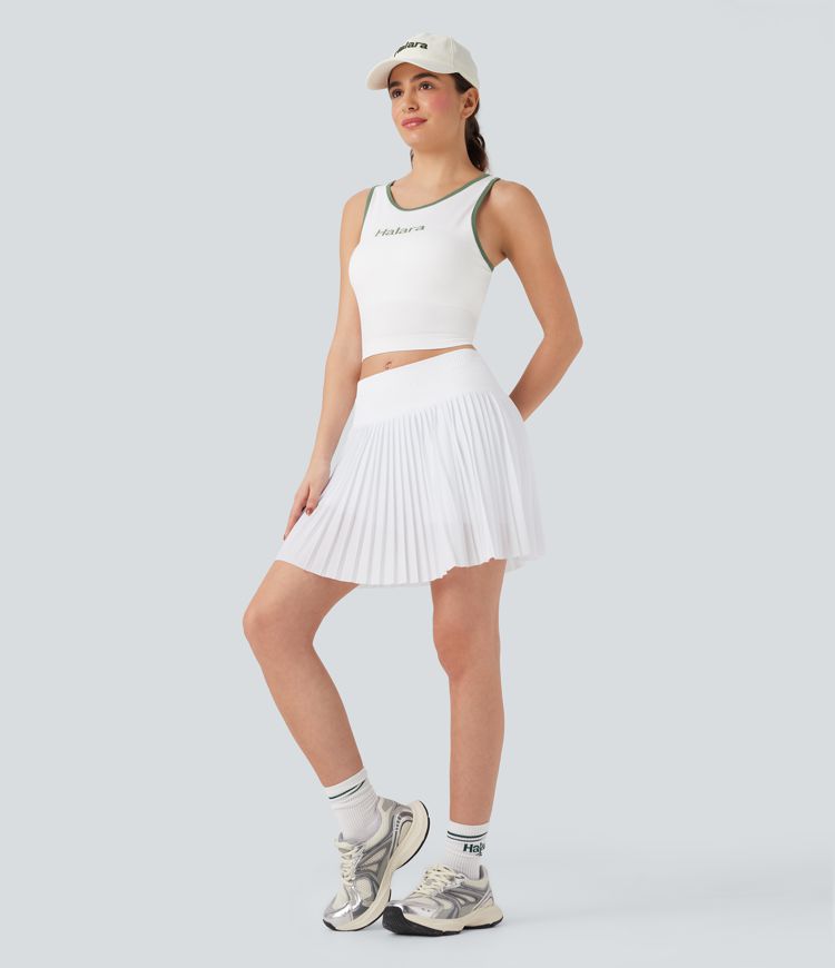 OneForm Seamless Flow Color Block Letter Yoga Tank Top