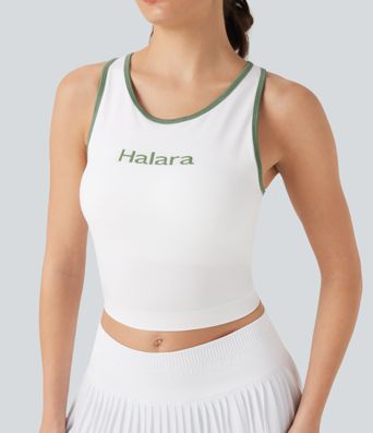 OneForm Seamless Flow Color Block Letter Yoga Tank Top