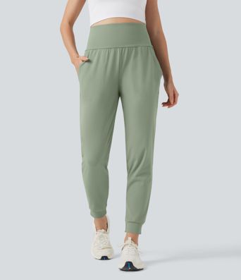 DayStretch Mid Rise Tummy Control Running Joggers with Pockets DayStretch Mid Rise Tummy Control Running Joggers with Pockets