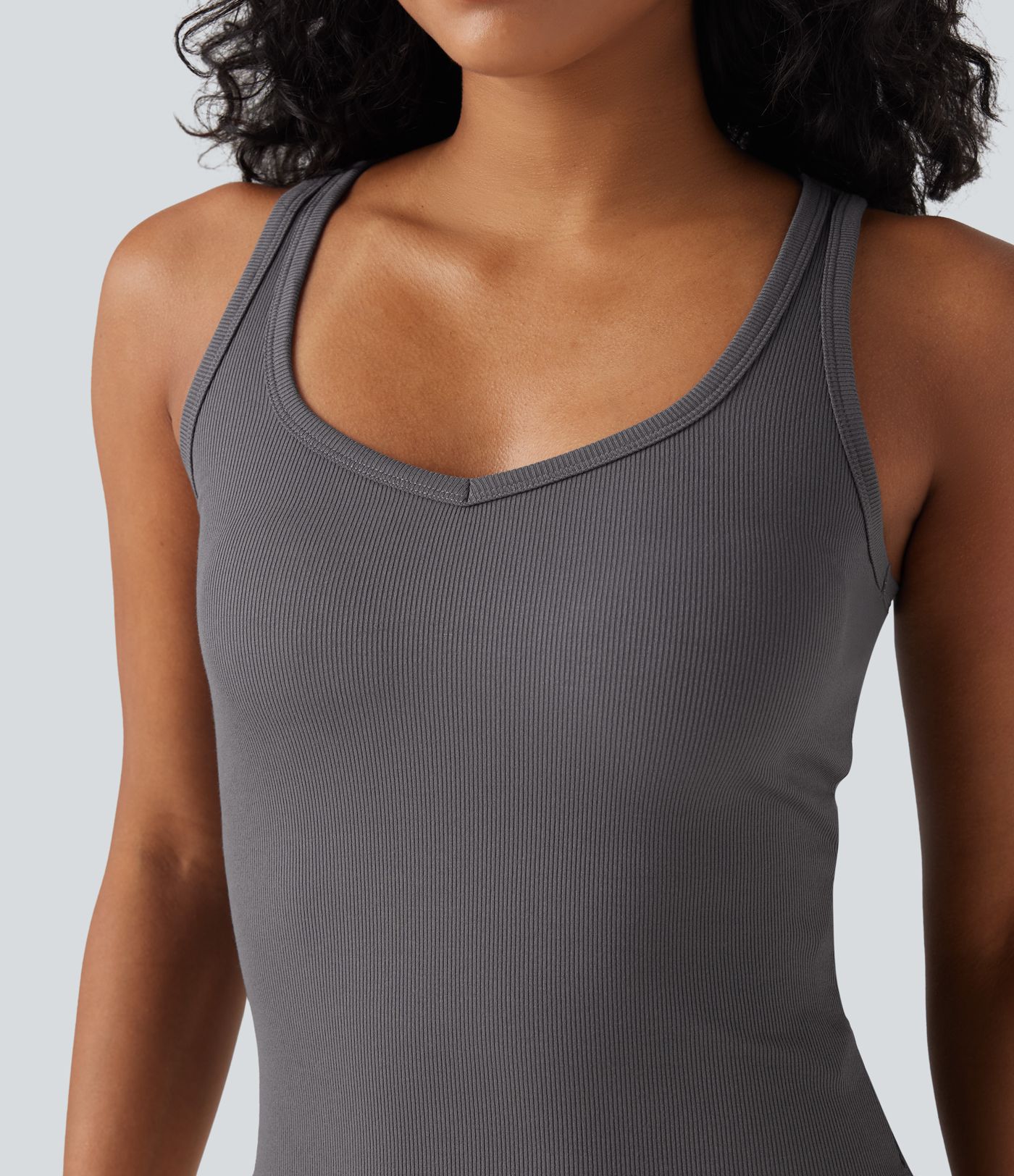 Ribbed Casual Tank Top