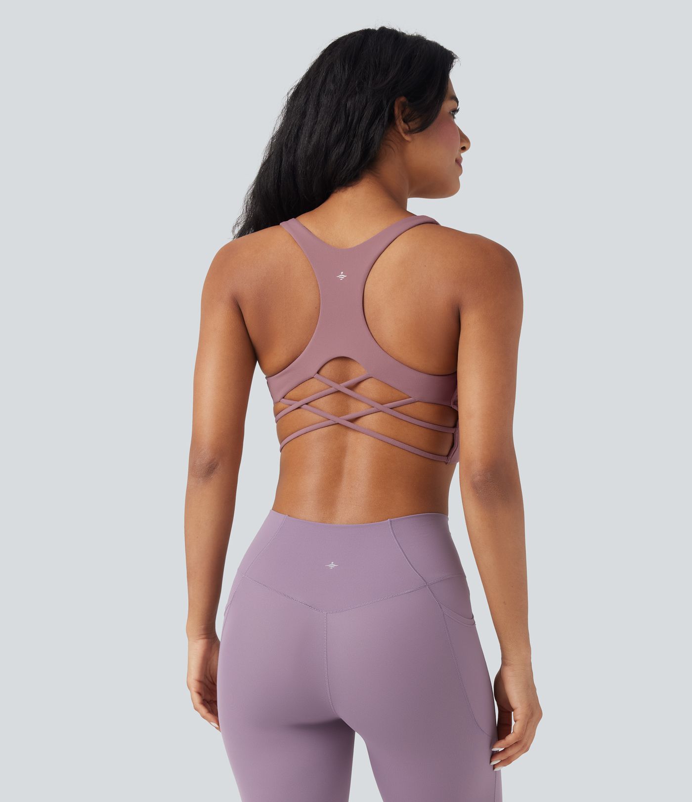 Brassière de yoga légère à dos nageur croisé pour sports