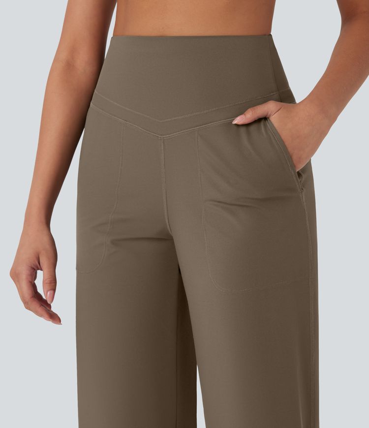 Halara UltraSculpt™ High Waisted Tummy Control Straight Leg Yoga Pants with Pockets