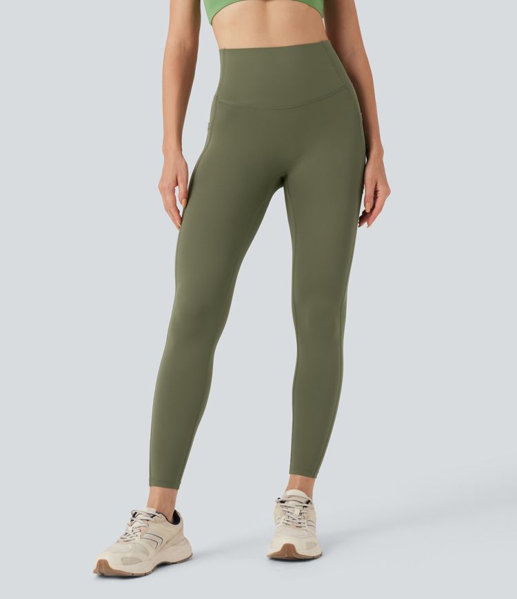 SpeedWave™ SoCinched High Waisted Tummy Control Butt Lifting Contrast Mesh Quick Dry Training Leggings with Pockets