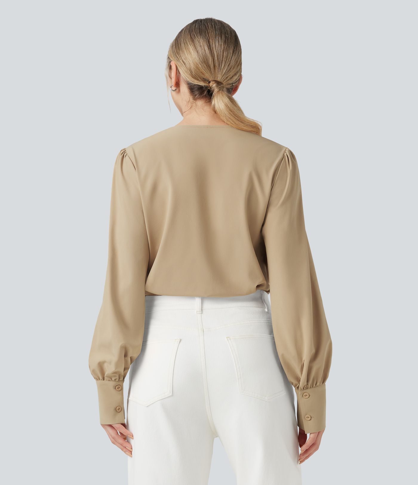 Body tailleur Breezeful™ col V croisé manches longues séchage rapide