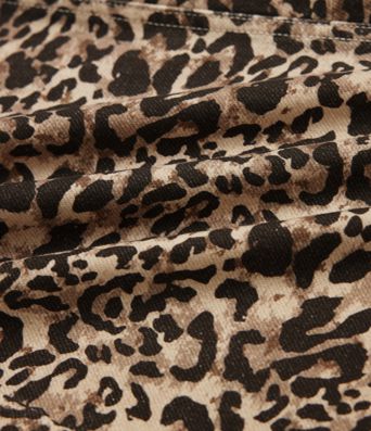 Halara Flex™ Leopard Print High Waisted Straight Leg Casual Jeans with Pockets