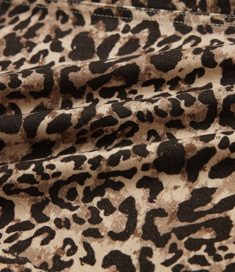 Halara Flex™ Leopard Print High Waisted Straight Leg Casual Jeans with Pockets