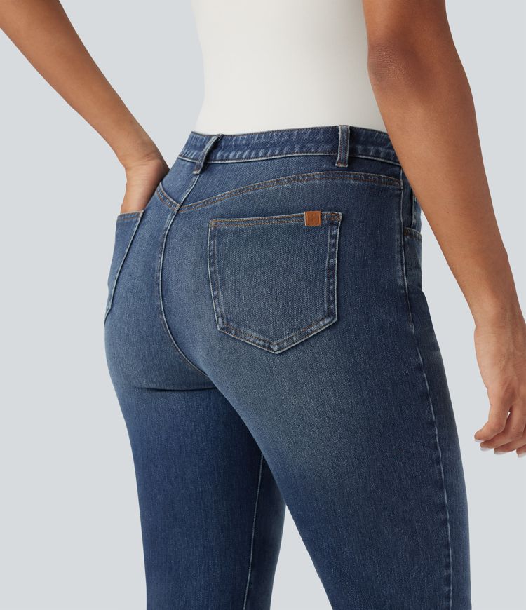Jean slim Halara Flex™ taille mi-haute 7/8 avec poches