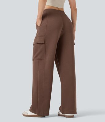 SpacerTek™ - Lässige Hose mit mittelhohem Bund, Seitentaschen und geradem Bein