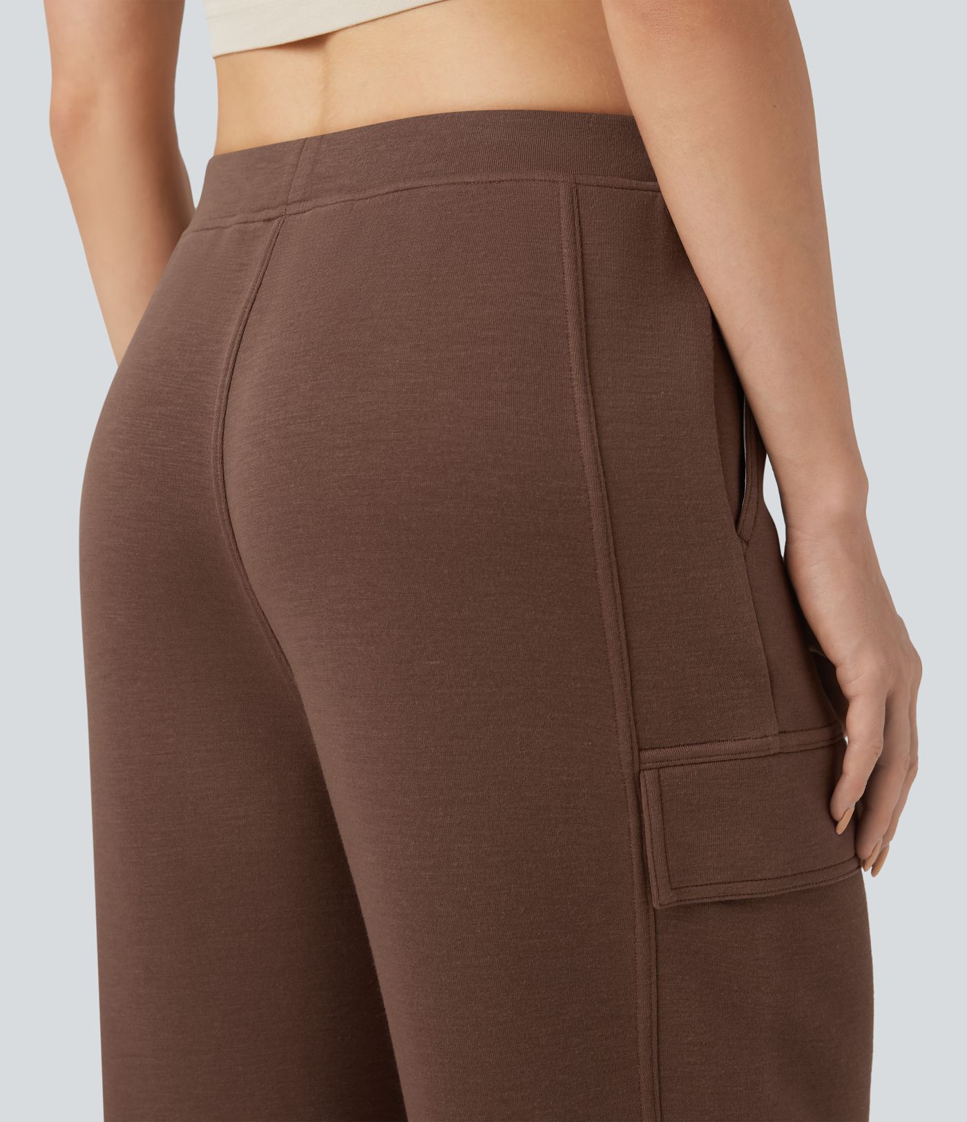 SpacerTek™ - Lässige Hose mit mittelhohem Bund, Seitentaschen und geradem Bein