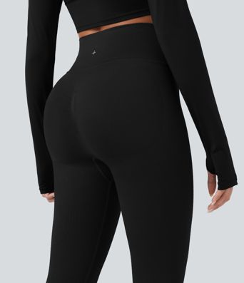 OneForm - 7/8-Yoga-Leggings mit hohem Bund, Bauchontrolle und nahtlosem Flow - Po-Lifting