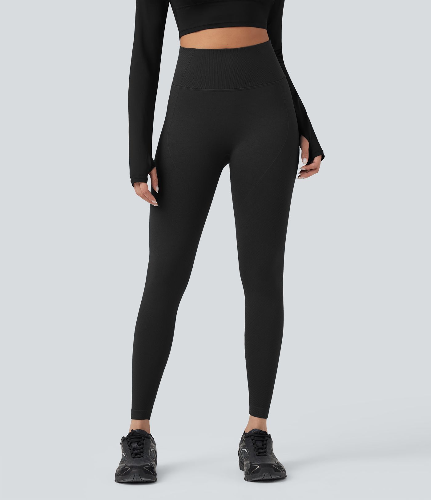 OneForm - 7/8-Yoga-Leggings mit hohem Bund, Bauchontrolle und nahtlosem Flow - Po-Lifting