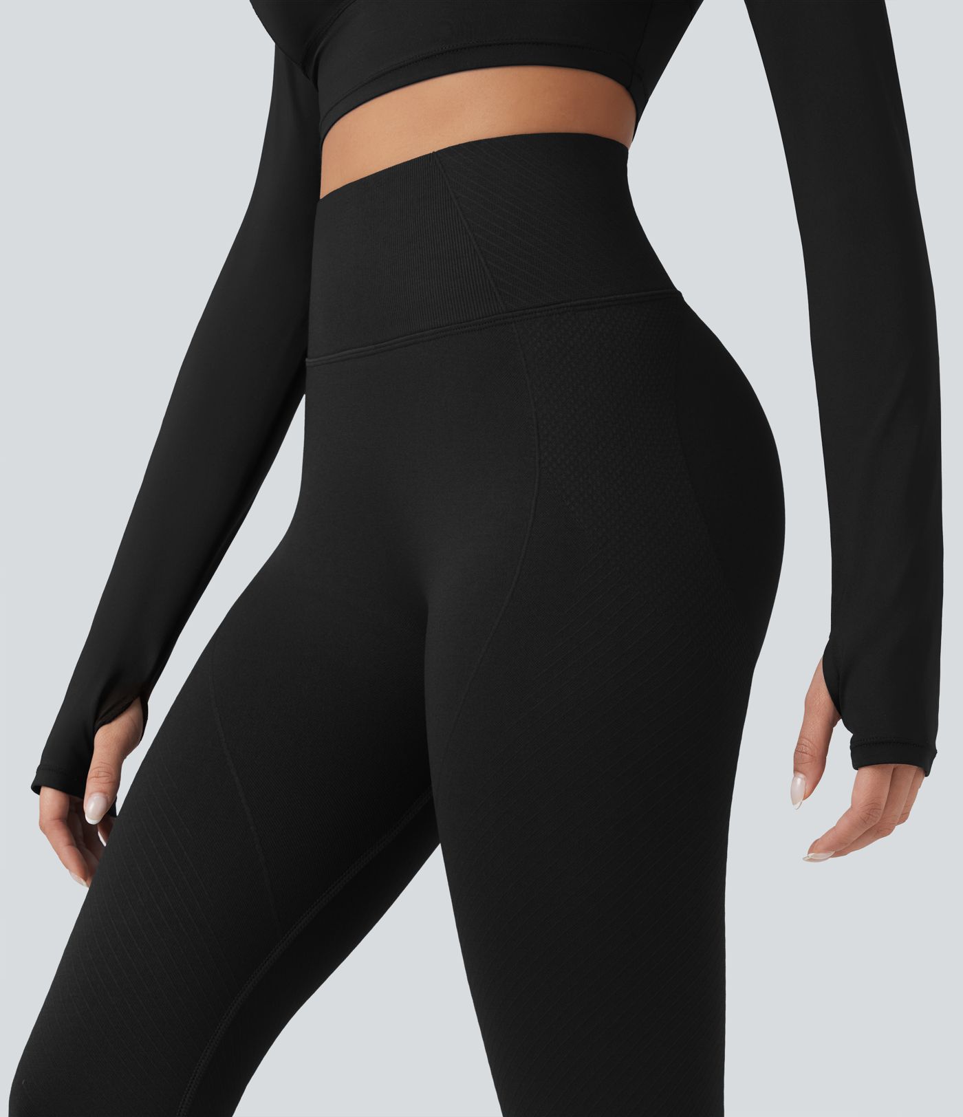 OneForm - 7/8-Yoga-Leggings mit hohem Bund, Bauchontrolle und nahtlosem Flow - Po-Lifting
