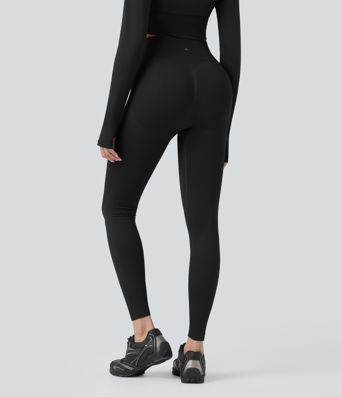 Nahtlose Passform High Waist Bauchkontrolle Po-Lifting Yoga 7/8 Leggings