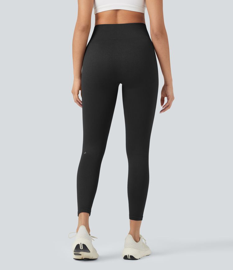 Seamless Flow High Waisted 7/8 Yoga Leggings