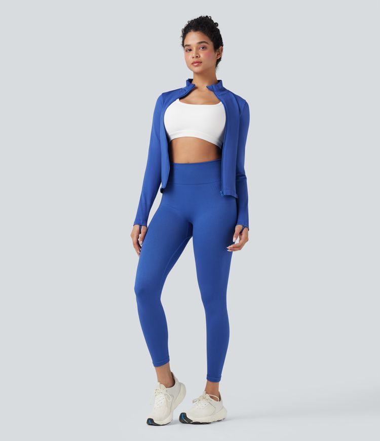OneForm Seamless Flow High Waisted 7/8 Yoga Leggings