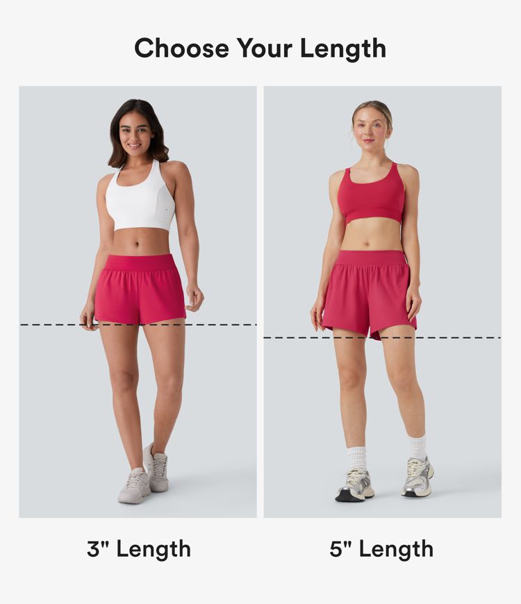 Softlyzero™ Airy Low Rise Inside Drawstring Back Pocket & Side Hidden Pocket 2-in-1 Cool Touch Yoga Shorts