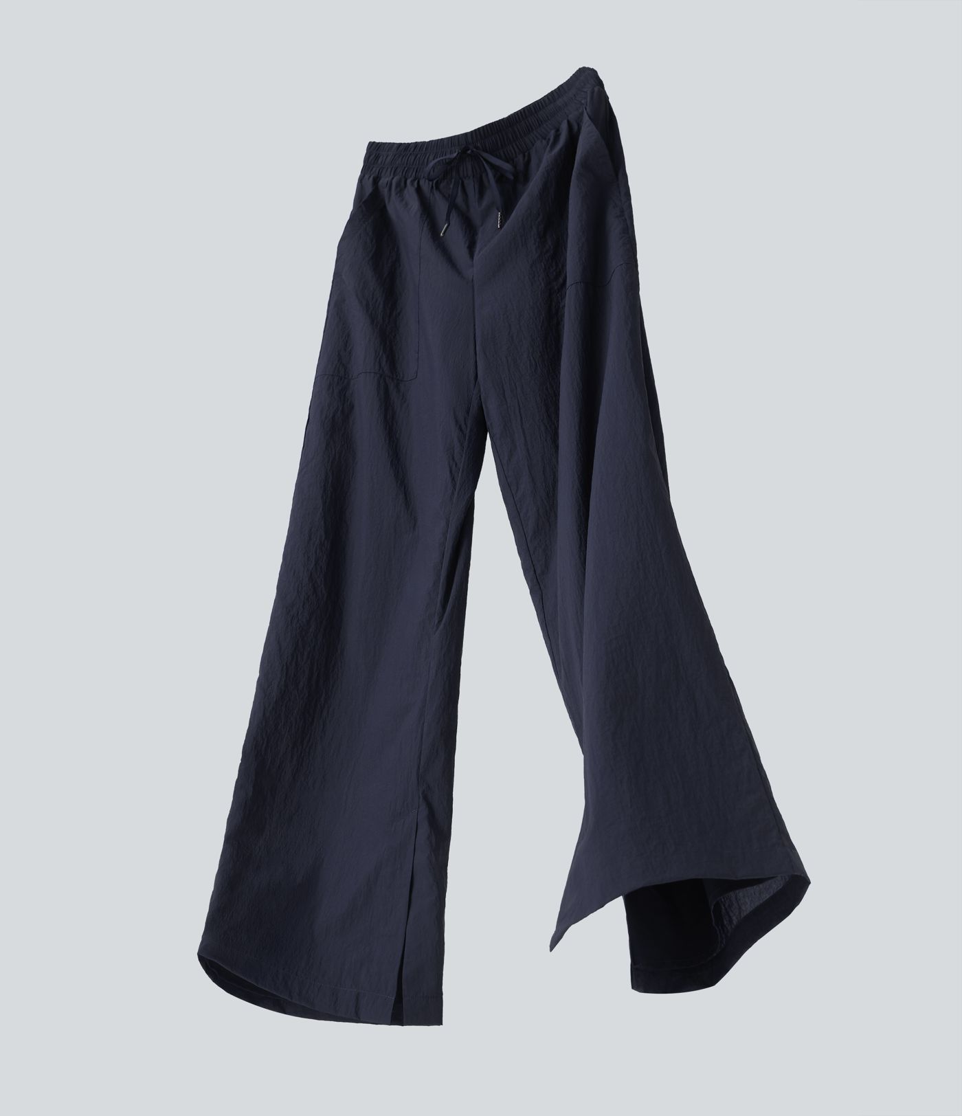 Lightweight Durable Water Repellent High Waisted Drawstring Split Wide Leg Yoga Trackpants with Pockets