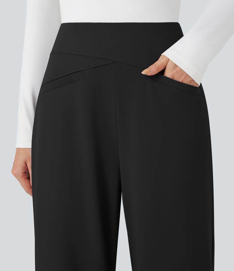 Halara Flex™ DayStretch High Waisted Straight Leg Work Pants with Pockets