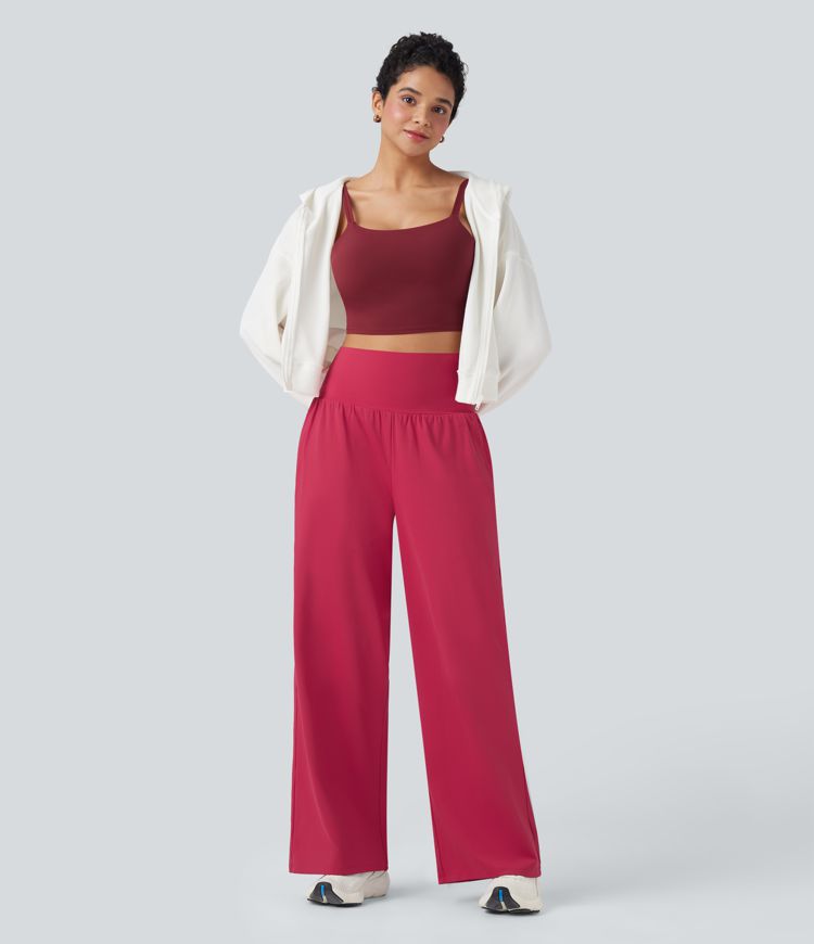 Softlyzero™ Airy Super High Waisted 2-in-1 Straight Leg Cool Touch Yoga Pants with Pockets