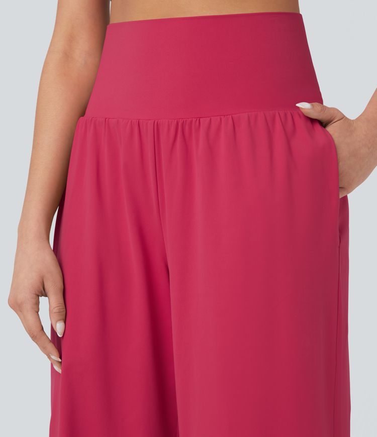 Softlyzero™ Airy Super High Waisted 2-in-1 Straight Leg Cool Touch Yoga Pants with Pockets