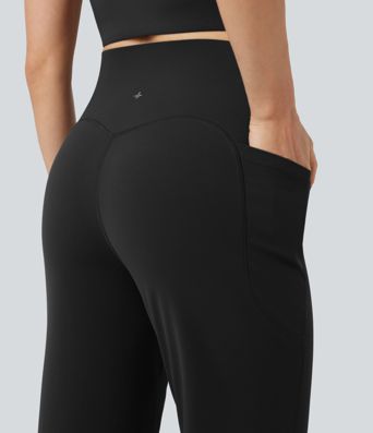 Halara UltraSculpt™ High-waisted Tummy Control Yoga Straight-leg Pants with Pockets