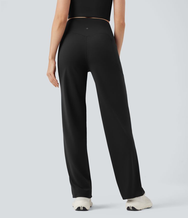 Halara UltraSculpt™ High-waisted Tummy Control Yoga Straight-leg Pants with Pockets