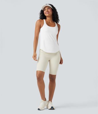 Halara UltraSculpt™ U-Ausschnitt Gerundetes Saum Lauf-Tanktop