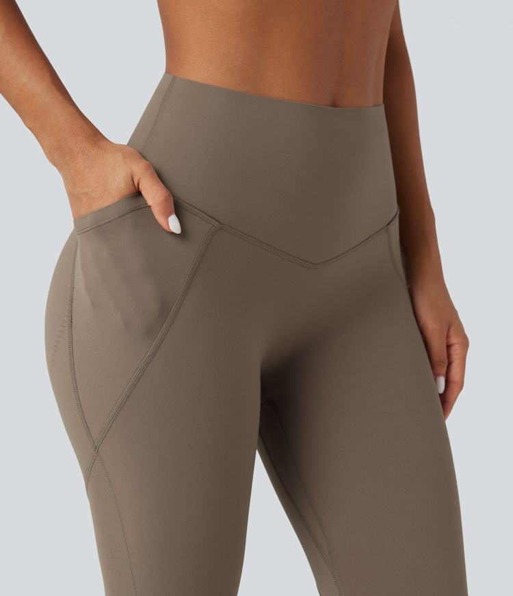 Leggings Halara UltraSculpt™ de tiro alto con control de abdomen, levantamiento de glúteos push-up en largo 7/8 con bolsillos
