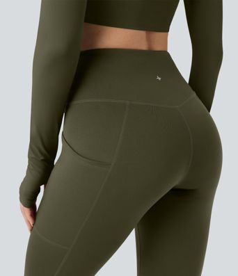 Verschleißfeste High-Waist 7/8 Wanderleggings mit Taschen