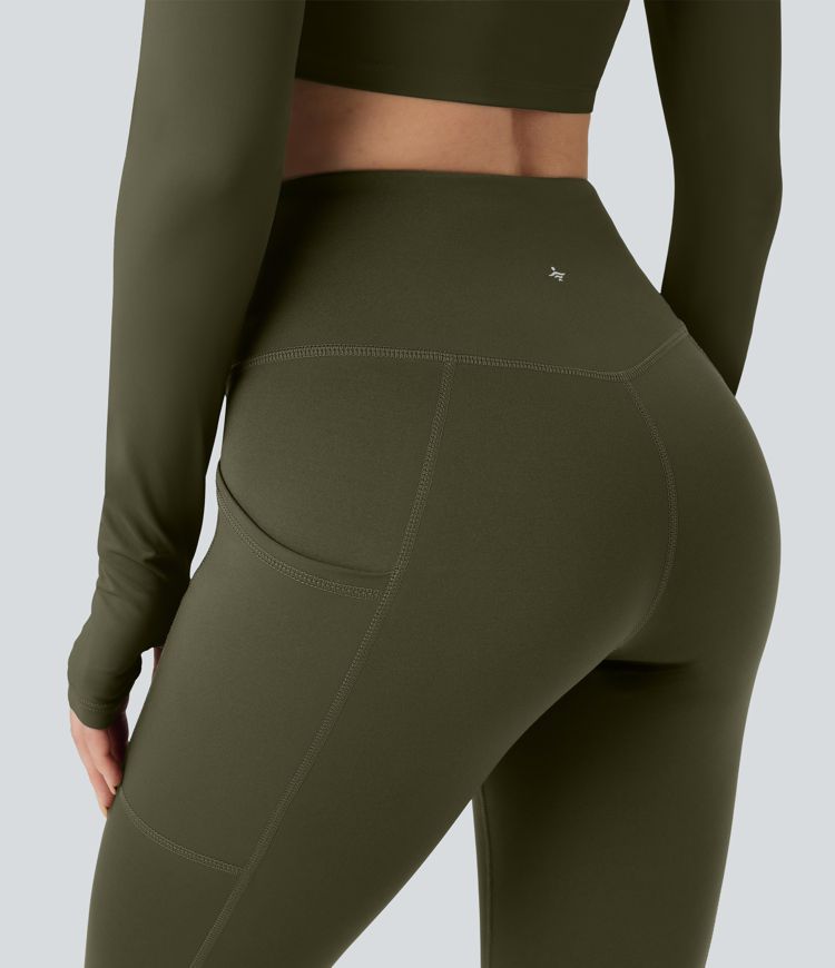 Verschleißfeste High-Waist 7/8 Wanderleggings mit Taschen
