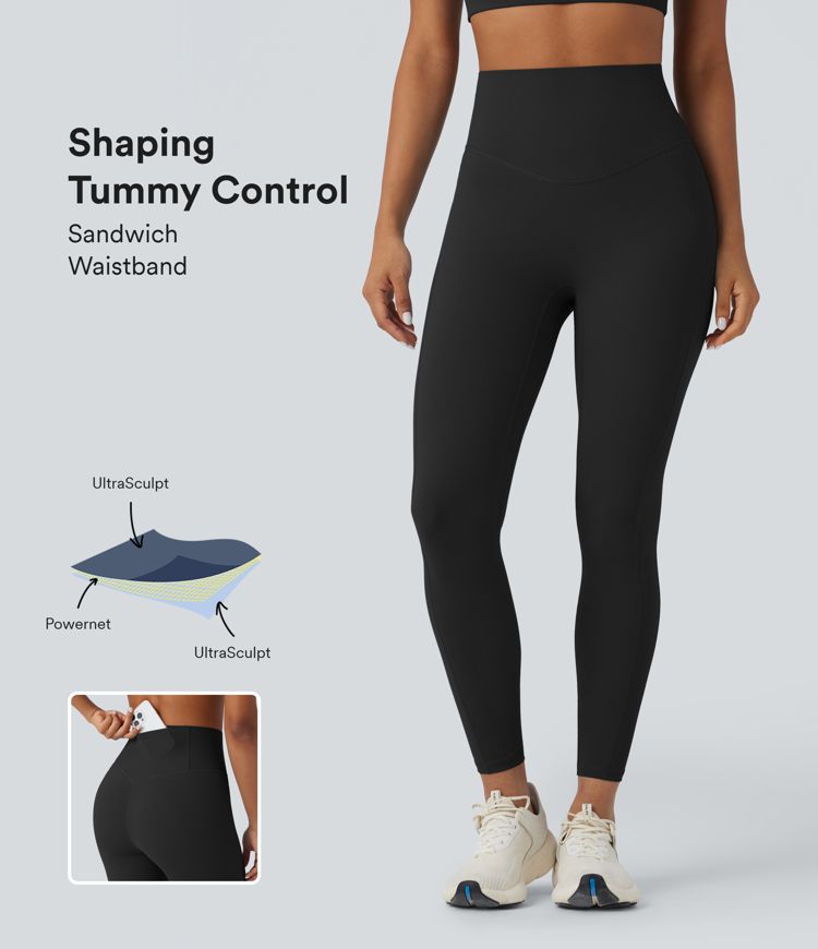 Halara UltraSculpt™ High Waisted Tummy Control Workout Leggings with Pocket