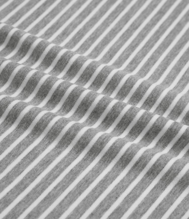 Round Neck Long Sleeve Stripes Relaxed Casual Top