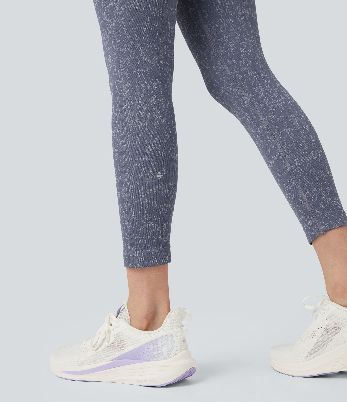 OneForm - 7/8-Yoga-Leggings mit hohem Bund, Seitentaschen, gesprenkeltem Design und nahtlosem Flow