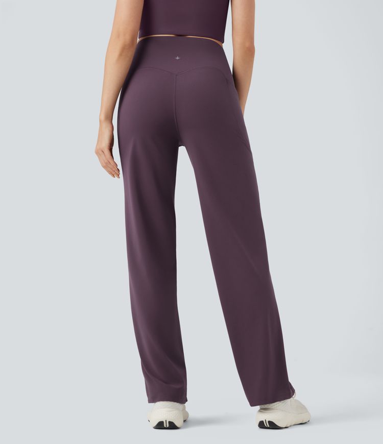 Halara UltraSculpt™ High-waisted Tummy Control Yoga Straight-leg Pants with Pockets