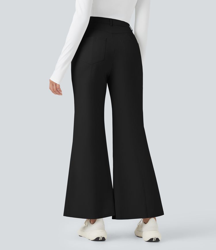 Pantalon évasé taille haute séchage rapide golf - poche tee de golf - UPF40+