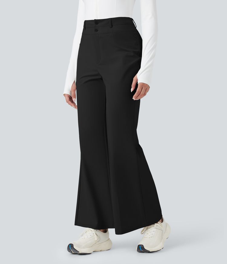 Pantalon évasé taille haute séchage rapide golf - poche tee de golf - UPF40+