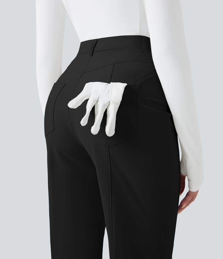 Pantalon évasé taille haute séchage rapide golf - poche tee de golf - UPF40+