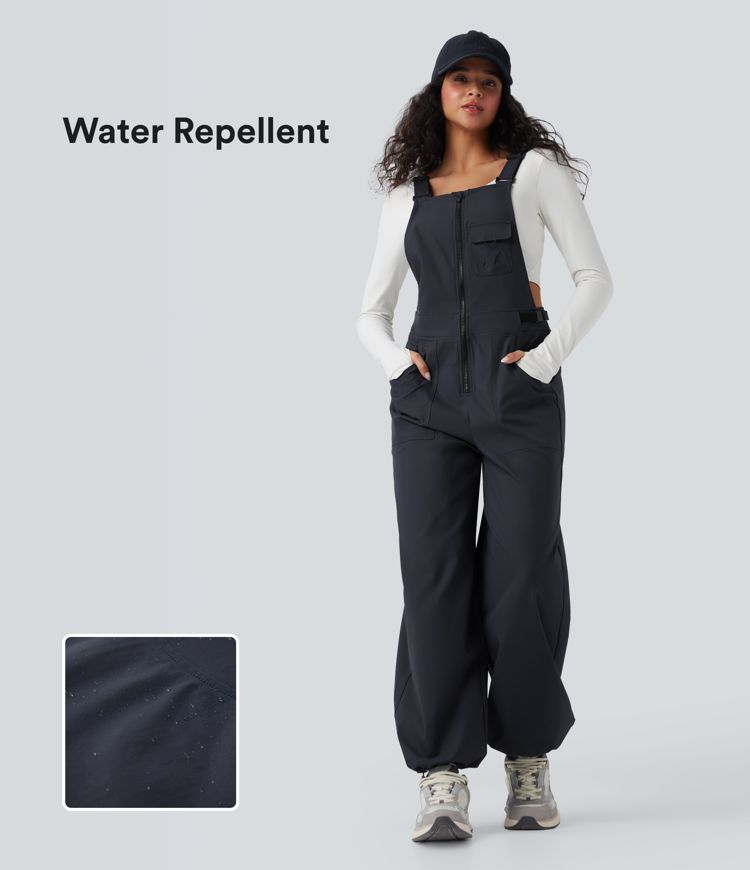 Water Repellent Wear-Resistant Hiking Overalls with Pockets
