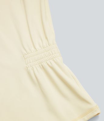 SoftlyZero™ Plush Long Sleeve Ruched Yoga Sports Top