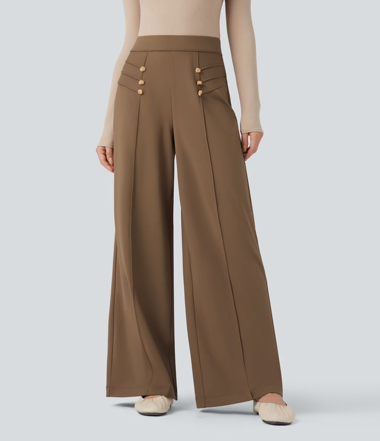 Halara Flex™ DayStretch High Waisted Work Baggy Pants with Pockets