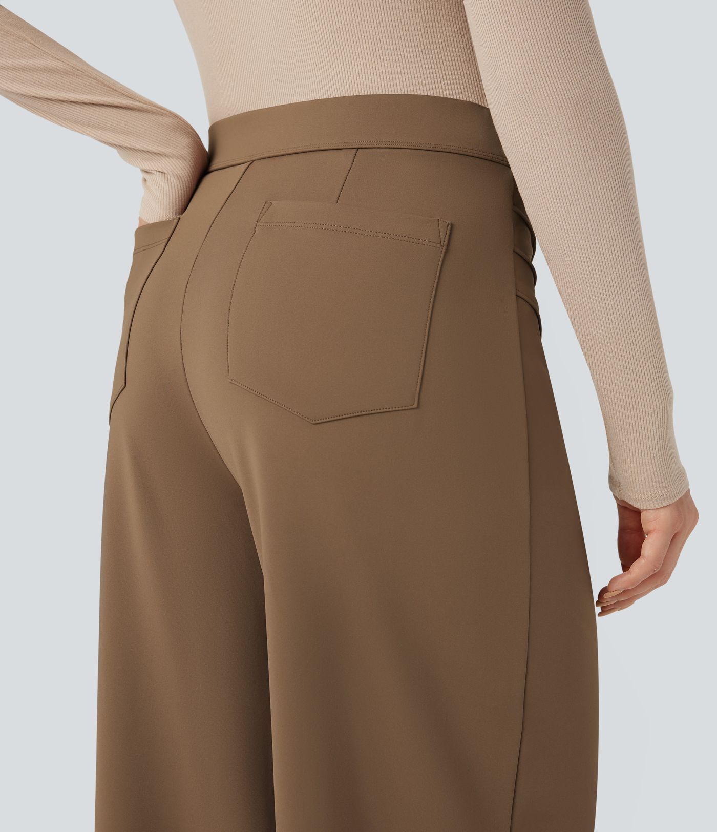 Halara Flex™ DayStretch High Waisted Work Baggy Pants with Pockets
