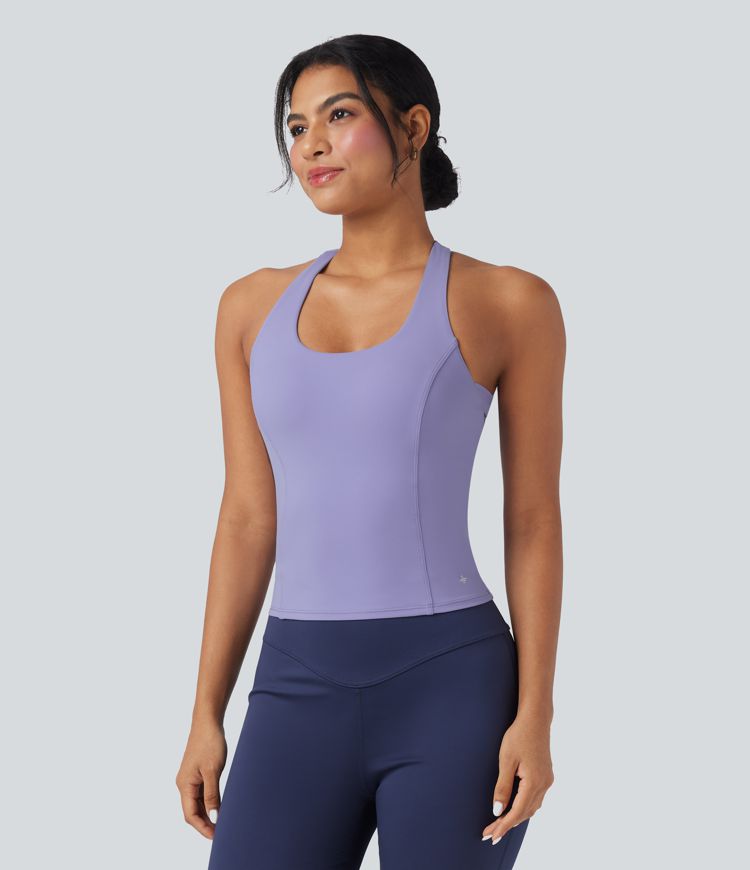 Racerback Yoga Tank Top - Längere Länge