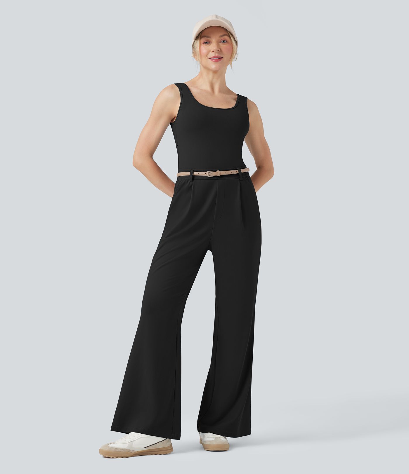 Legerer Crossover-Jumpsuit mit Taschen – Easy Peezy Edition